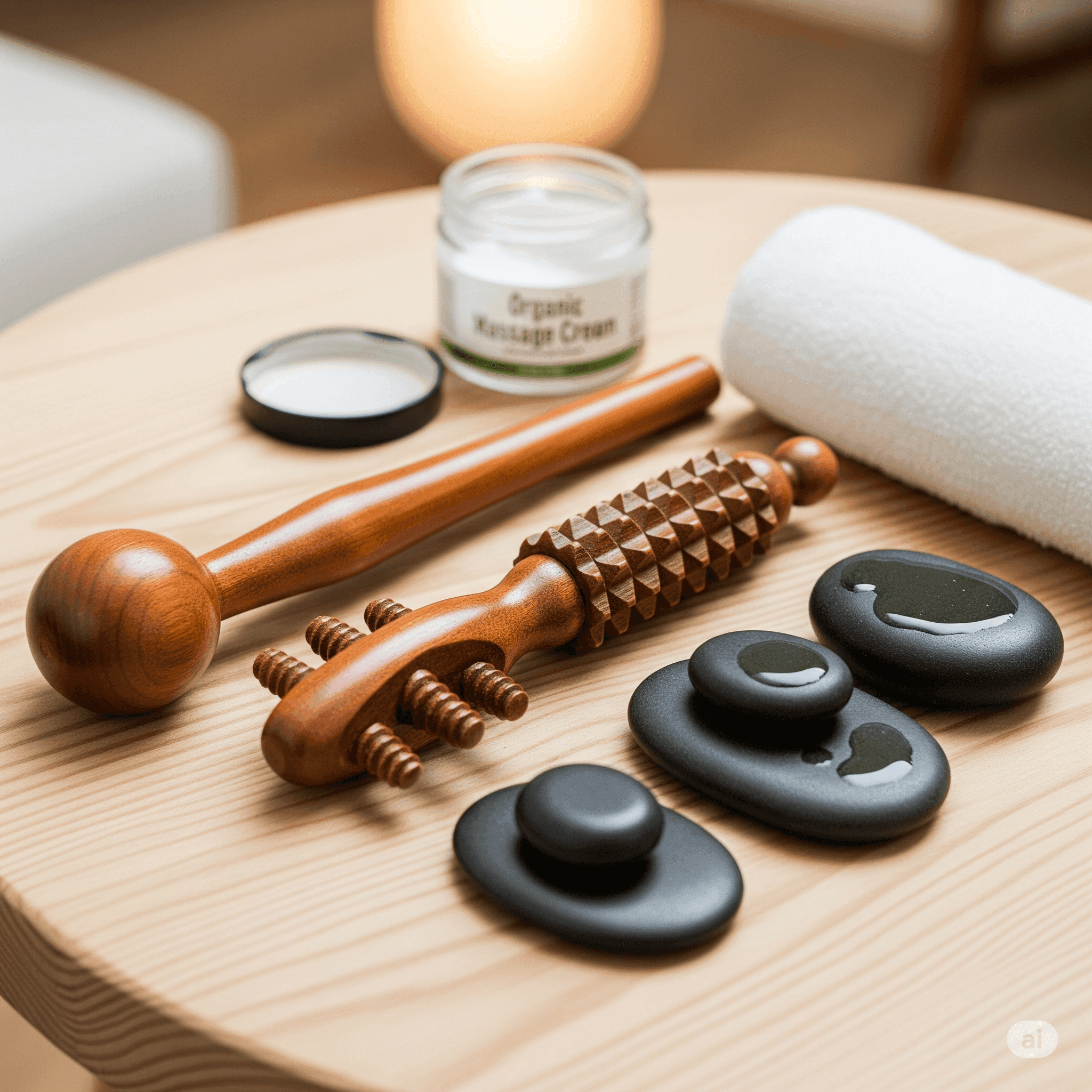 Reflexology therapy tools at Arigato Wellness Kokapet, Hyderabad